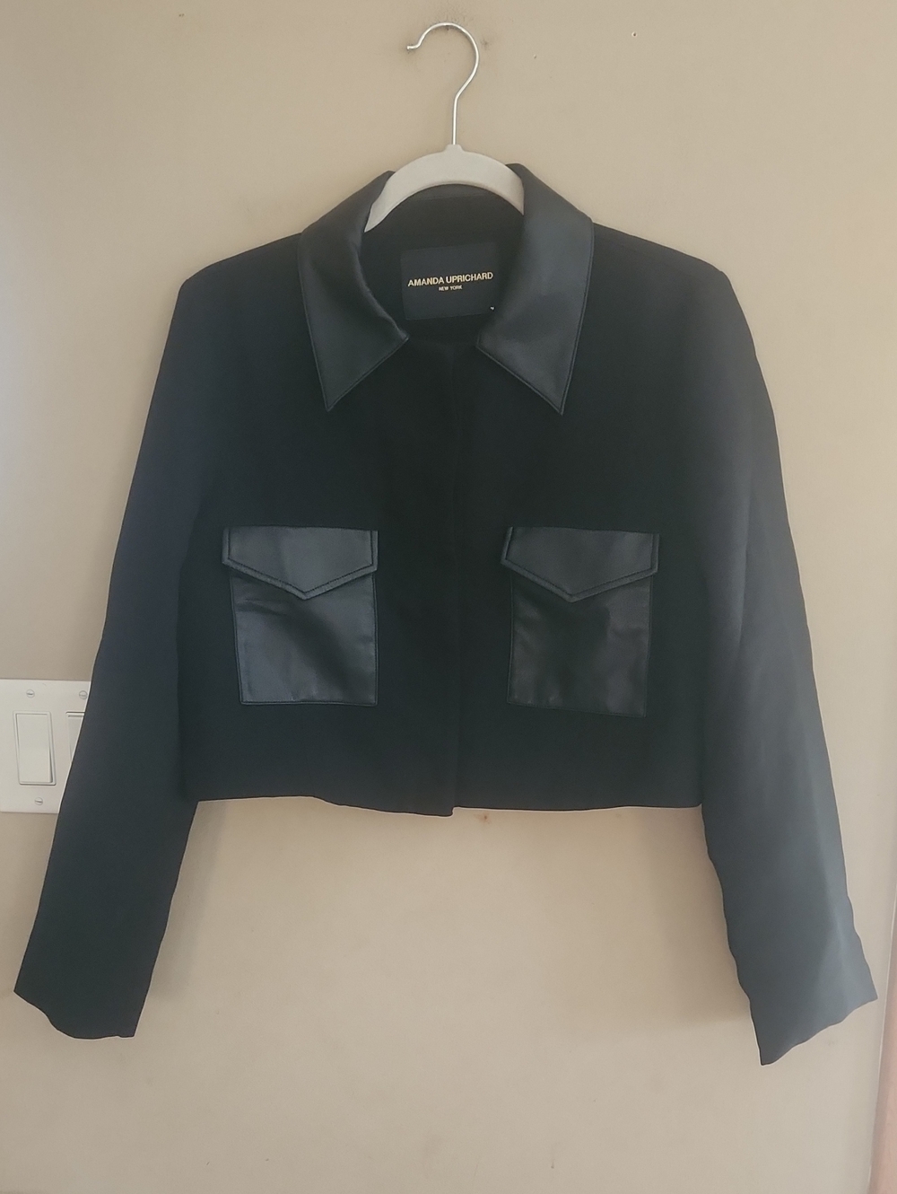 Amanda Uprichard Sanders Jacket - Black Size Medium